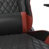 vidaXL Chaise de jeu Noir et rouge bordeaux Similicuir