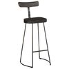 vidaXL Tabourets de bar lot de 2 noir 49x43x103cm bois manguier massif