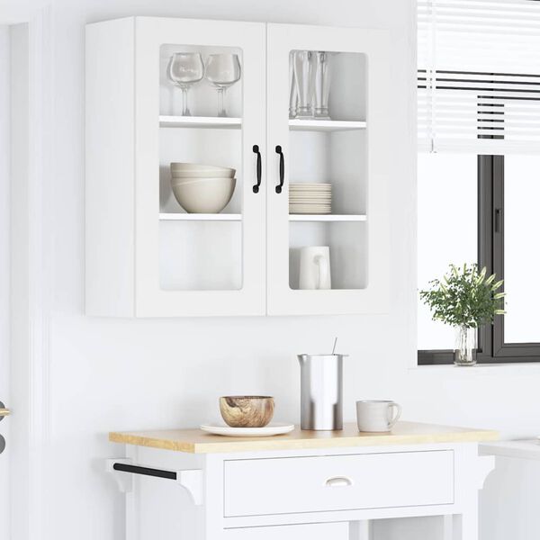 vidaXL Armoire de cuisine Blanc 80 x 31 x 80 cm Bois d'ing&eacute;nierie