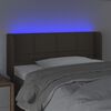 vidaXL T&ecirc;te de lit &agrave; LED Taupe 83x16x78/88 cm Tissu