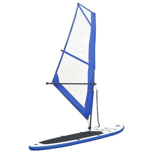 vidaXL Ensemble de planche SUP gonflable avec voile Bleu et blanc