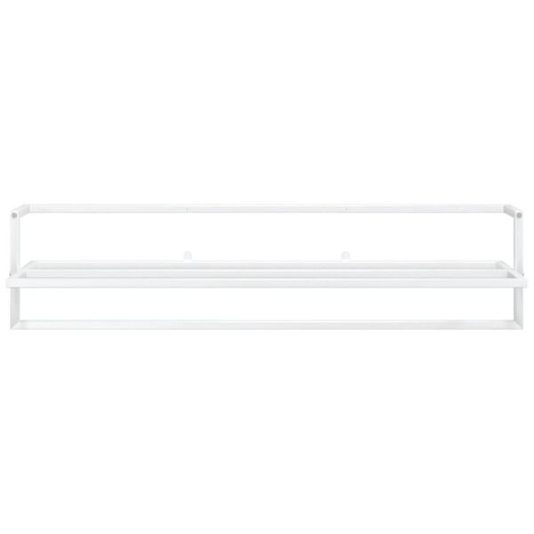vidaXL Porte-serviettes Blanc 95x25x22 cm Fer