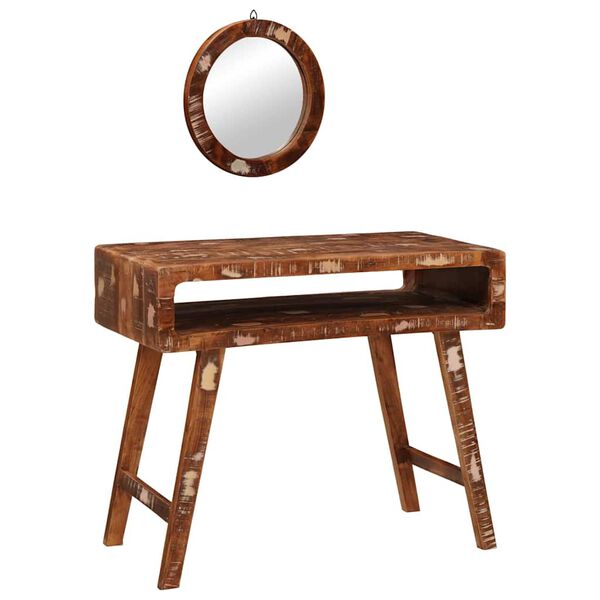 vidaXL Table de Toilette Marron 90 x 76 x 45 cm Bois récupéré massif