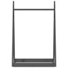 vidaXL Porte-v&ecirc;tements Gris 100x45x150 cm Bois de pin massif