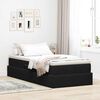 vidaXL Lit avec rangement et matelas Noir 90 x 190 cm Velours