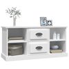 vidaXL Meuble TV blanc 99,5x35,5x48 cm bois d'ingénierie