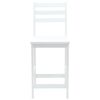 vidaXL Chaises de salle &agrave; manger 2 pcs Blanc 40 x 47,5 x 99,5 cm