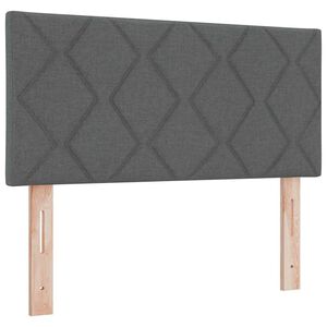 vidaXL Tête de lit avec tête de lit Gris foncé 100 cm Cuir synthétique