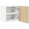 vidaXL Armoire suspendue Ch&ecirc;ne Sonoma et Blanc 40 x 31 x 40 cm