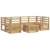 vidaXL Ensemble de canap&eacute;s d'ext&eacute;rieur 7 pcs Blanc