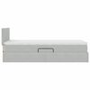 vidaXL Lit de Rangement avec matelas Gris clair 90 x 200 cm Velours