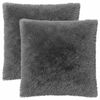 vidaXL Housse de coussin 2 pc HEERLEN Gris clair 80 x 80 cm Fleece PV