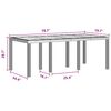 vidaXL Table de jardin pour repas Anthracite 200 x 100 x 73 cm