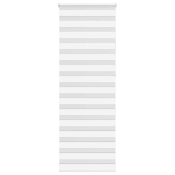 vidaXL Store z&egrave;bre blanc 80x230 cm largeur du tissu 75,9 cm polyester