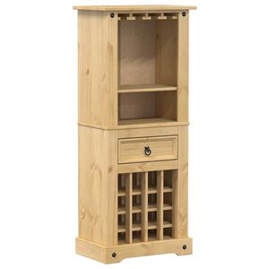 vidaXL Casier &agrave; vin Corona 56x35x134,5 cm bois massif de pin