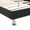 vidaXL Lit avec matelas Gris fonc&eacute; Tissu 140x200 cm