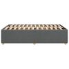 vidaXL Cadre de lit sans matelas gris fonc&eacute; 120x190 cm tissu