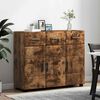 vidaXL Buffet FLORIN Ch&ecirc;ne fum&eacute; 88,5 x 30,5 x 73 cm Bois d'ing&eacute;nierie