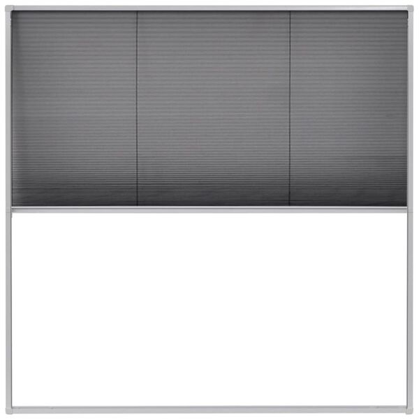 vidaXL Moustiquaire pliss&eacute;e pour fen&ecirc;tre Aluminium 120 x 120 cm