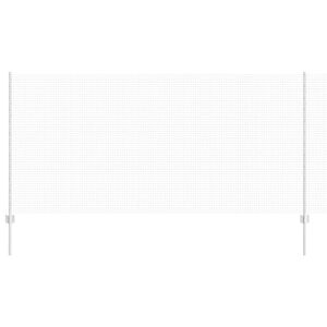 vidaXL Cl&ocirc;ture en fil soud&eacute; avec poteaux 10 x 1,2 m Acier galvanis&eacute;