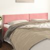 vidaXL T&ecirc;tes de lit Rose 180x5x78/88 cm Velours