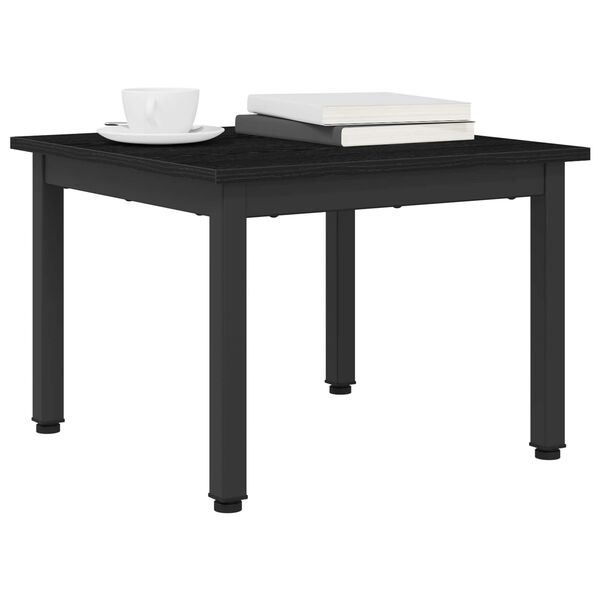 vidaXL Table basse Ch&ecirc;ne noir 50 x 50 x 36 cm Bois d'ing&eacute;nierie