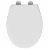 vidaXL Si&egrave;ge de toilette Blanc 44,8 x 37,3 x 4,2 cm Duroplast