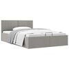 vidaXL Cadre de lit &agrave; rangement hydraulique sans matelas 120x200 cm