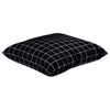 vidaXL Coussins &Eacute;parpill&eacute;s &Agrave; carreaux 4 pcs Carreaux Noirs 50 x 50 cm