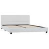 vidaXL Cadre de lit sans matelas blanc similicuir 140x200 cm