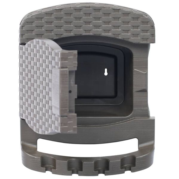 vidaXL Enrouleur de tuyau mural avec tuyau Plastique Marron