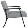 vidaXL fauteuil Gris clair 59 x 75 x 78 cm tissu