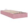vidaXL Cadre de lit ottoman sans matelas rose 80x200 cm velours