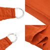 vidaXL Voile d'ombrage 160 g/m&sup2; Orange 2,5x4 m PEHD