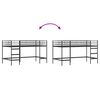 vidaXL Lit mezzanine pour enfants Noir 80 x 201 cm