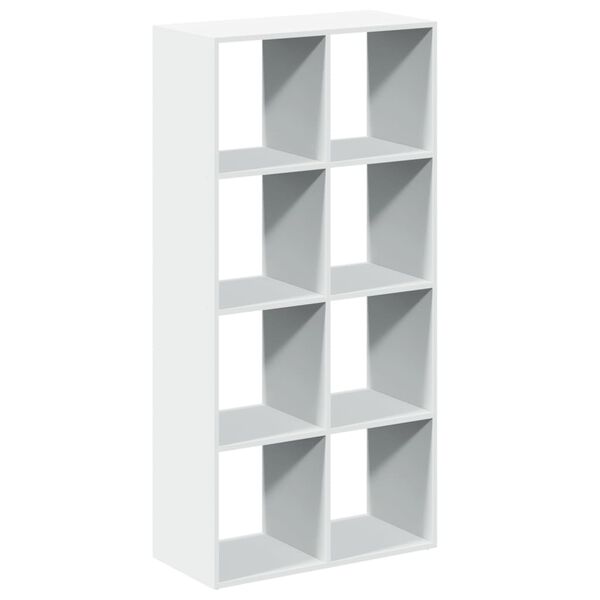 vidaXL Biblioth&egrave;que s&eacute;parateur de pi&egrave;ce Blanc 69,5 x 29 x 137,5 cm Bois d'ing&eacute;nierie