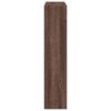 VidaXL Cadre de chemin&eacute;e ch&ecirc;ne marron 81x18x82 cm bois d'ing&eacute;nierie