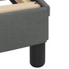 vidaXL Cadre de lit sans matelas Hvar gris fonc&eacute; 120x200 cm tissu
