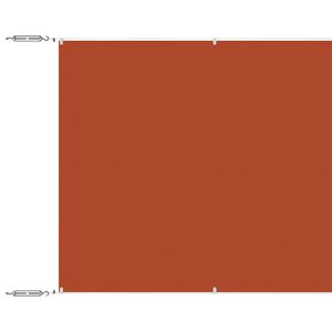 vidaXL Auvent vertical Terre cuite 100x1200 cm Tissu oxford