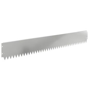 vidaXL Bordure de Pelouse 20 pcs 103 x 15 cm Acier Argent&eacute;
