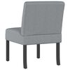 vidaXL Fauteuil sans accoudoirs gris clair tissu