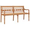 vidaXL Banc Batavia 150 cm Bois massif de teck