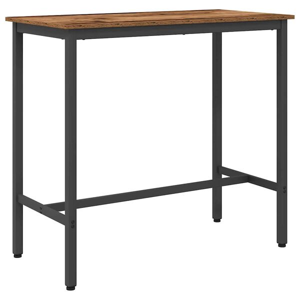 vidaXL table Bois ancien 100 x 50 x 90,5 cm Bois d'ing&eacute;nierie et acier