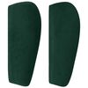 vidaXL T&ecirc;te de lit avec oreilles Vert fonc&eacute; 183x23x78/88 cm Velours
