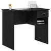 vidaXL Bureau Chêne noir 90 x 49.5 x 75 cm Bois d'ingénierie