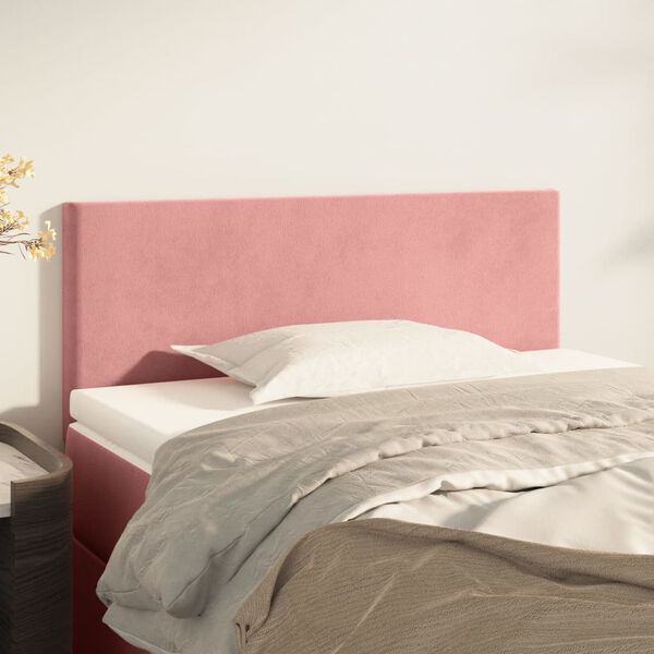 vidaXL T&ecirc;te de lit Rose 100x5x78/88 cm Velours