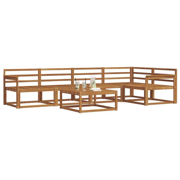 vidaXL Ensemble de canap&eacute;s d'ext&eacute;rieur 6 pcs Naturel