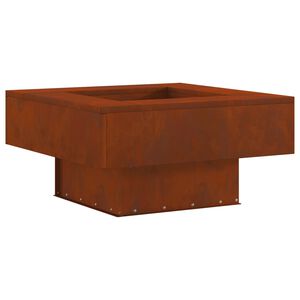 vidaXL Braise Marron 60 x 60 x 30 cm Acier patin&eacute;