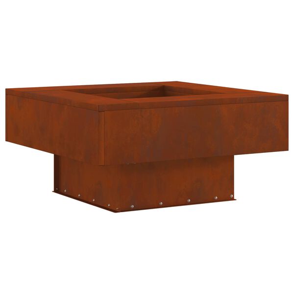vidaXL Braise Marron 60 x 60 x 30 cm Acier patin&eacute;