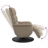 vidaXL Fauteuil inclinable de massage repose-pieds cappuccino